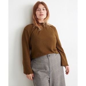 MADEWELL TEXTURE & THREAD | Gauze Mock Neck | XS